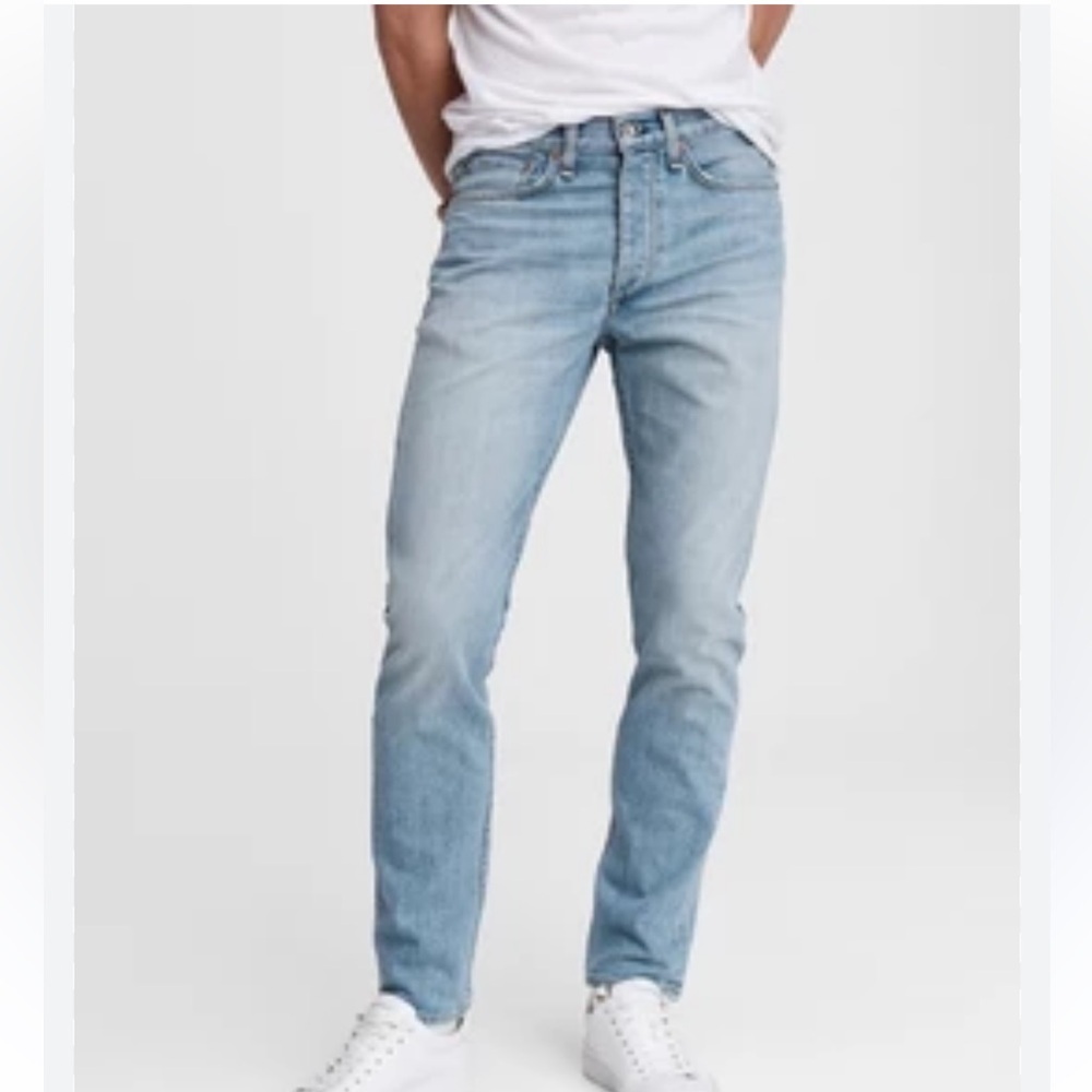 Rag & Bone Standard Issue Slim Leg Light Wash Buttonfly Jeans SZ 29